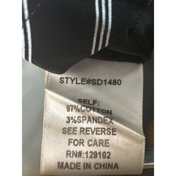 Stand Dress Women's size medium Black & White Striped Midi  Bow Detail Strapless - Picture 5 of 9